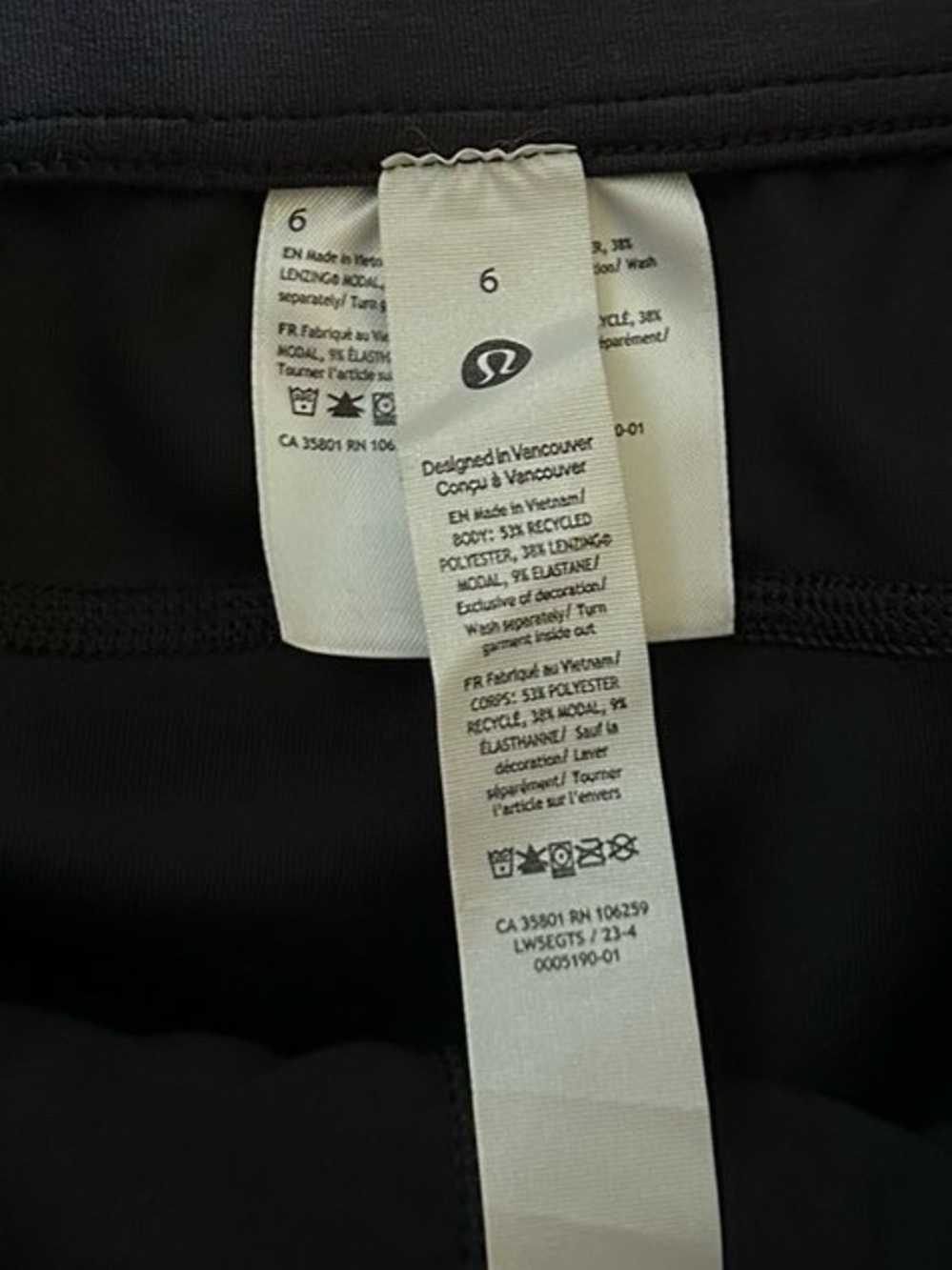 Lululemon Softstreme High-Rise Pants Black Size 6 Like New - Picture 11 of 11